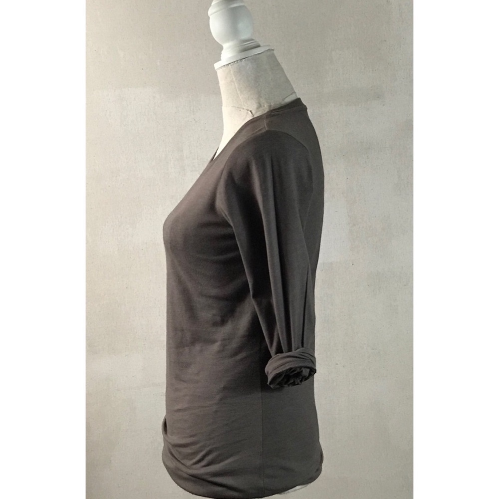 Mossimo Light Brown Long Sleeve Casual Tee Sz M - Picture 3 of 5